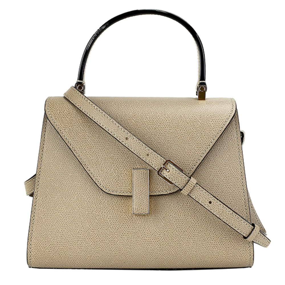 Valextra Handbag Iside Greige Gray